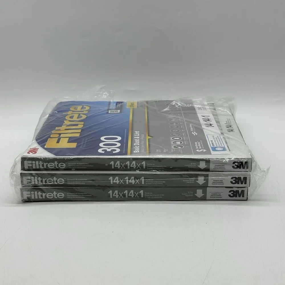 3-Pack of 3M Filtrete Basic Air Filter 14